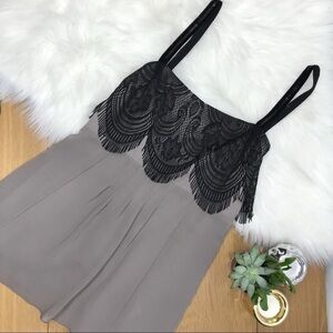 Azel Haze Chiffon Lace Top #327